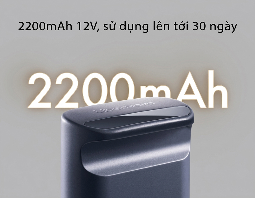Viên pin: 2.200 mAh, sạc 3,5 tiếng