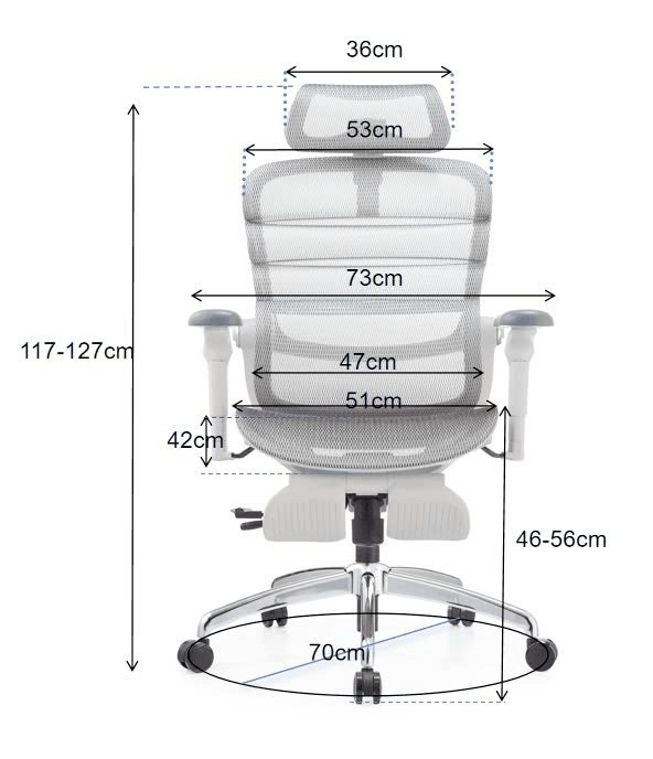 Kích thước: mặt ngồi 46 đến 56 cm