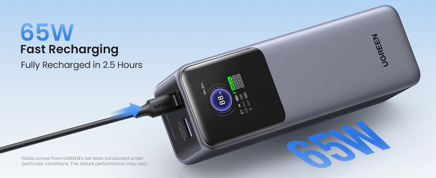 Nạp đầy viên pin trong 2,5 tiếng
